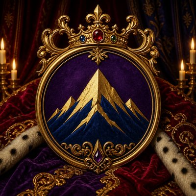 Royalcore Aesthetic logo concept example
