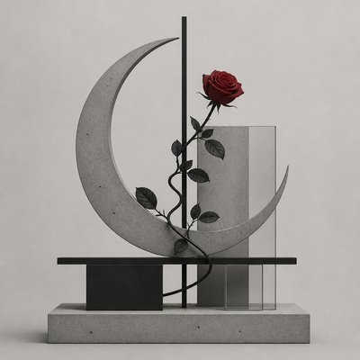 Minimalist Modern Art Style tattoo design example