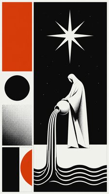 Swiss Style Poster Design tarot card example