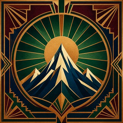 Art Deco Poster Design logo concept example