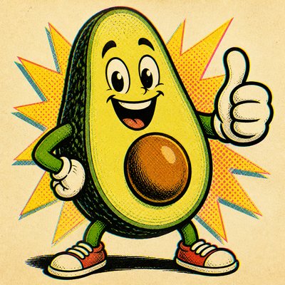 Retro Comic Art sticker example