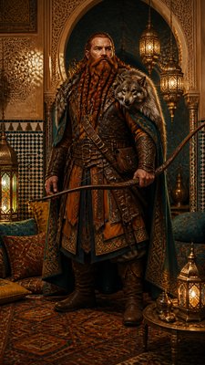 Moroccan Interior Design tabletop character portrait example