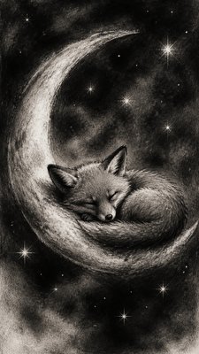 Charcoal Portrait Art Style baby announcement example