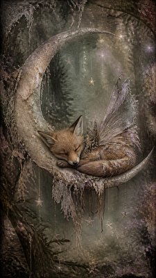 Fairy Grunge Aesthetic baby announcement example