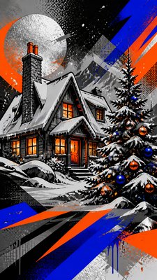 Streetwear Fashion Design Christmas card example