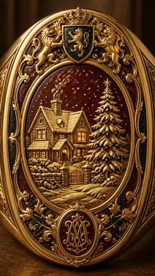 Signet & Heraldic Jewelry Design Christmas card example