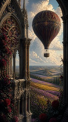 Gothic Architecture Art greeting card example