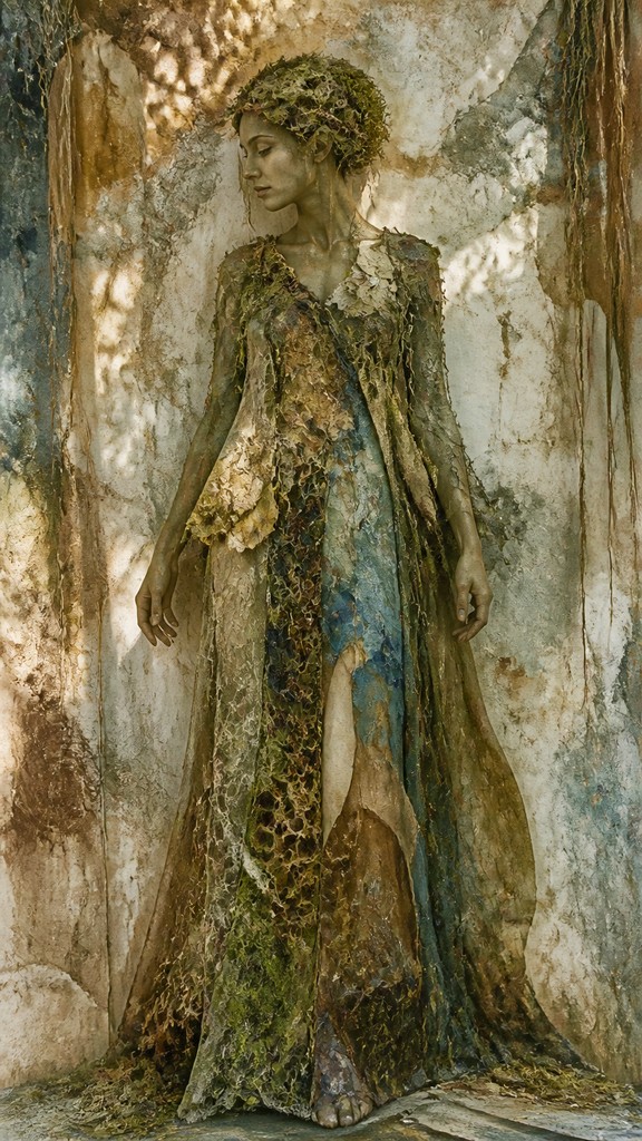 full-length portrait of an elegant figure — Eco Art Style