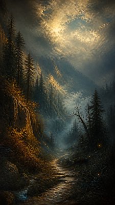 Romantic Landscape Art Style book cover example