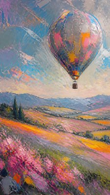 Urban Impressionism Art Style greeting card example