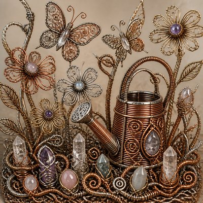 Wire-Wrapped Jewelry Style coloring page example