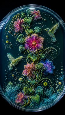 Bacteriological Agar Art phone case design example