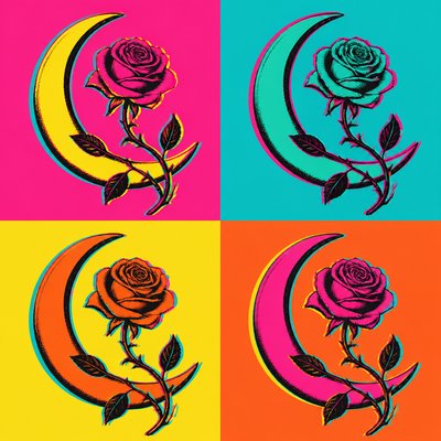 Celebrity Portrait Pop Art Style tattoo design example