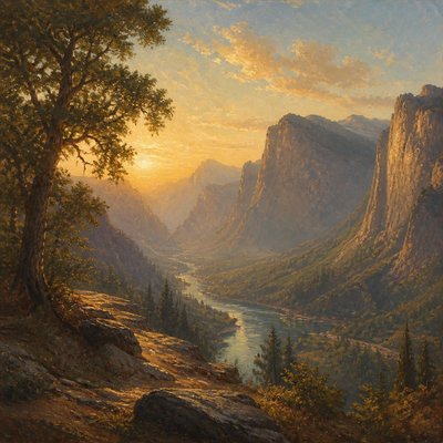 Landscape Nature Art sticker example
