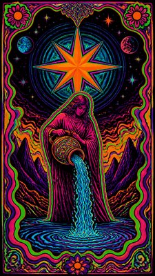 Psychedelic Poster Design tarot card example