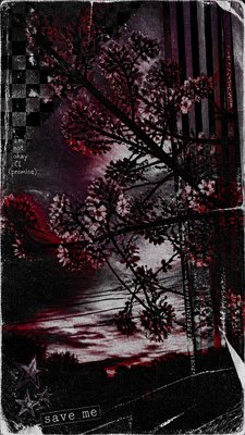 cherry blossom branches against a soft dawn sky, no people — Emo Aesthetic wallpaper
