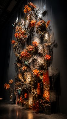 Installation Modern Art Style phone case design example