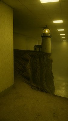 Backrooms Aesthetic poster example