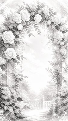 Shoujo Romance Manga Art Style wedding invitation example