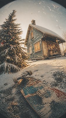 Skater Aesthetic Christmas card example