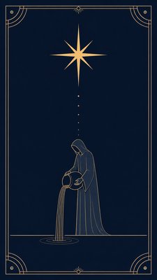 Minimalist Abstract Art Style tarot card example