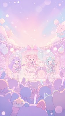 Kawaii Pastel Anime Art Style flyer example