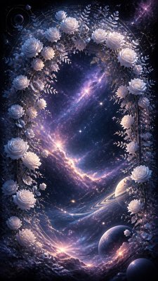 Spacecore Aesthetic wedding invitation example