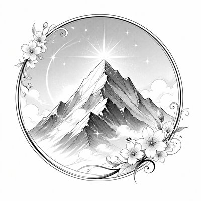 Shoujo Romance Manga Art Style logo concept example