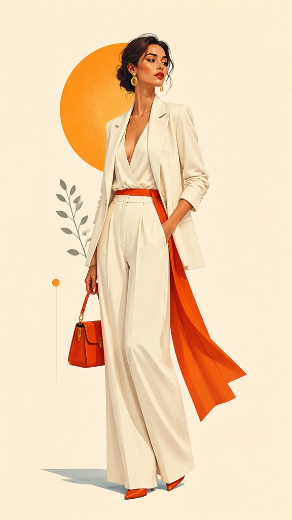 full-length portrait of an elegant figure — Digital Illustration Portrait Style