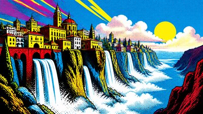 Advertisement Pop Art Style concept art example
