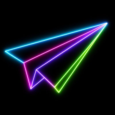 Neon Outline Style icon example