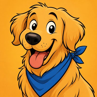 Cartoon Comic Art pet portrait example
