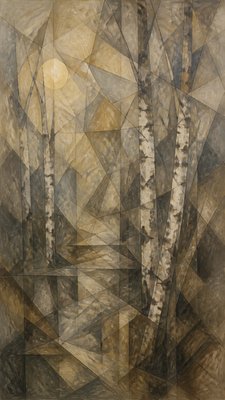 Analytical Cubism Art Style wall art print example