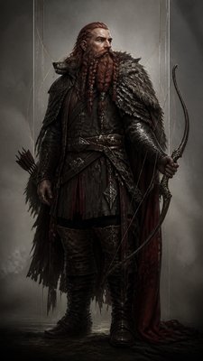 Modern Gothic Art tabletop character portrait example