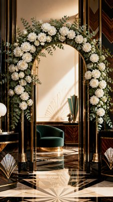 Art Deco Furniture Art wedding invitation example