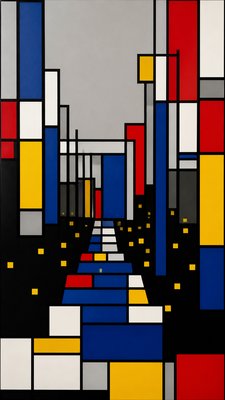 De Stijl Art Style book cover example