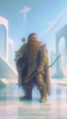 Dreamcore Aesthetic tabletop character portrait example
