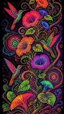 Psychedelic Art Style phone case design example