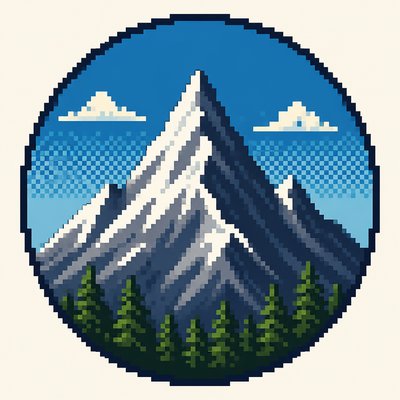 Pixel Art Style logo concept example