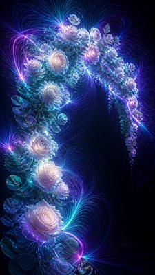 Magnetic Field Visualization wedding invitation example