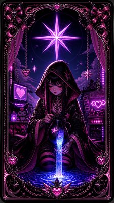 E-Girl Aesthetic tarot card example