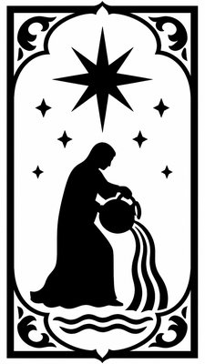 Glyph Icon Design tarot card example