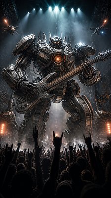 Mecha Sci-Fi Art flyer example