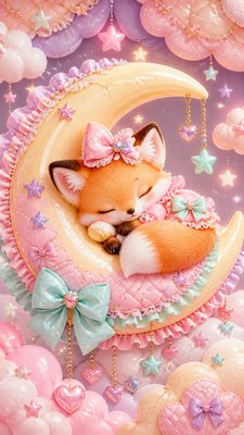 Kawaii Fashion Style baby announcement example