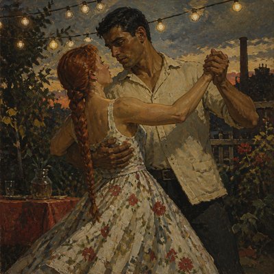 Social Realism Art Style couple portrait example