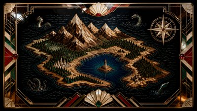 Art Deco Furniture Art fantasy map example