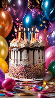 Photorealism Art Style birthday card example