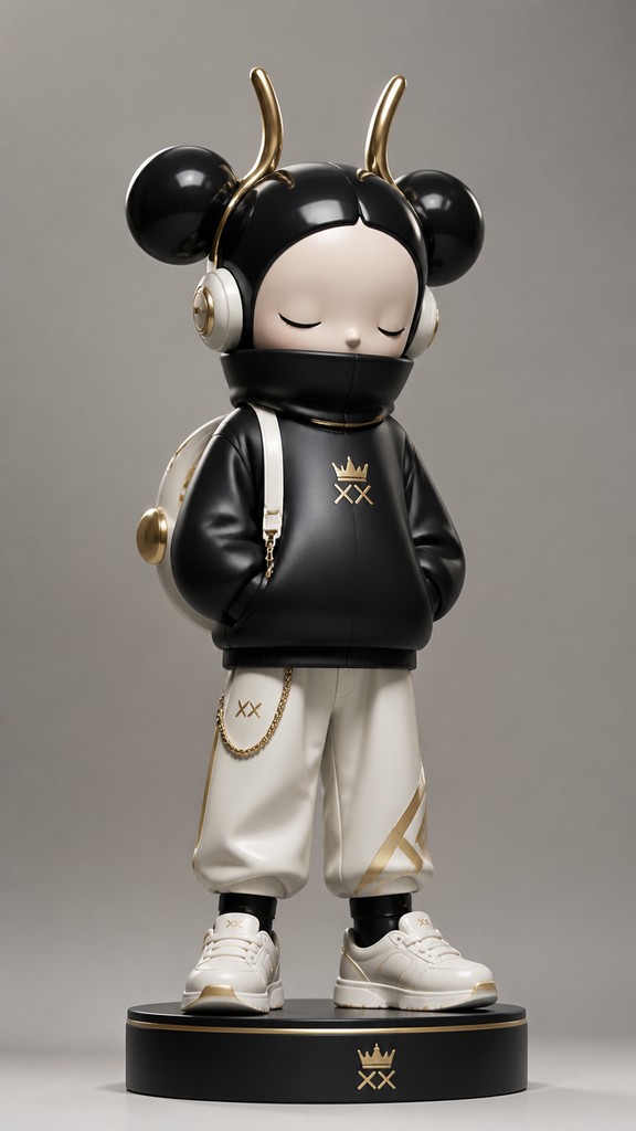 full-length portrait of an elegant figure — Art Toy Sculpture