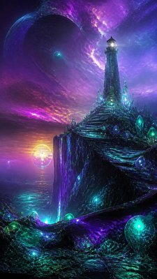 Alien World Sci-Fi Art poster example