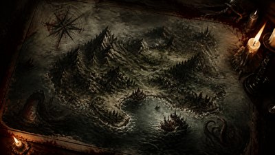 Gothic Horror Art fantasy map example